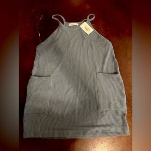 Grayish blue casual dress